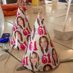 Custom Birthday Confetti Face Party Hat