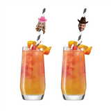 Custom Cowboy & Cowgirl Face Straws β Western Bachelorette or Birthday Party