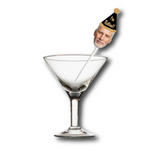 Clear acrylic stick + high-resolution printed face on glossy photo media