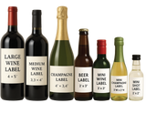 Holiday Bottle Labels - Custom Wine, Beer, or Liquor Stickers - Personalized Christmas Drink Tags