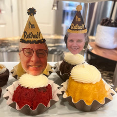 Retirement Photo Cupcake Toppers
