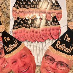 Retirement Photo Cupcake Toppers