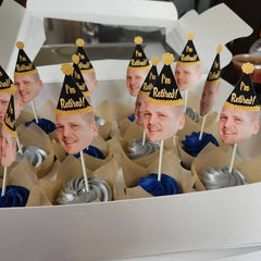 Retirement Photo Cupcake Toppers