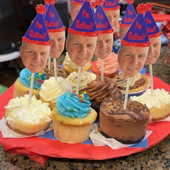 Retirement Photo Cupcake Toppers