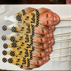 Retirement Photo Cupcake Toppers