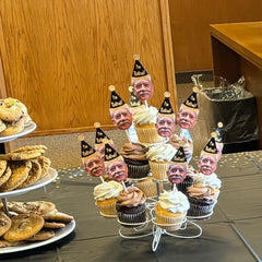 Retirement Photo Cupcake Toppers