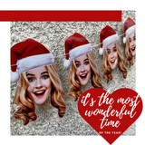 Pet Christmas Photo Garland - Santa hat banner