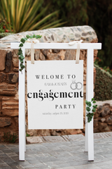 Wedding or Engagement Party Welcome Sign