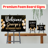 Custom Party Welcome & Table Signs | Premium Foam Board Sign Set