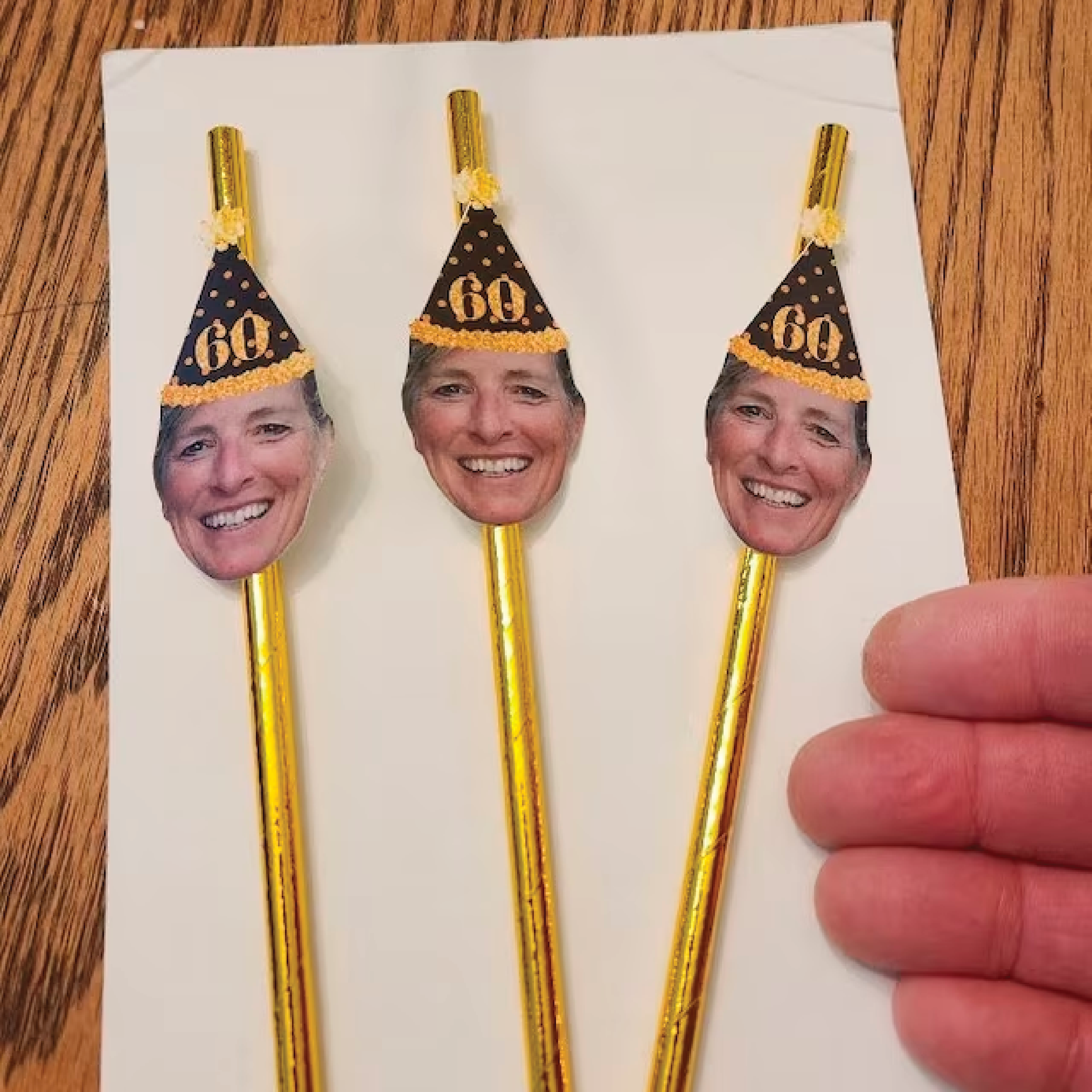 Custom Cowboy & Cowgirl Face Straws – Western Bachelorette or Birthday Party