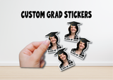 Custom Face Graduation Stickers