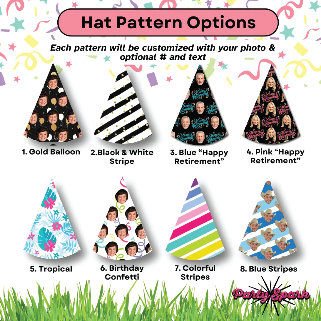 Custom Birthday Face Party Hat