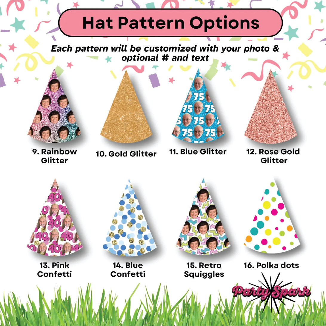 Custom Birthday Face Party Hat