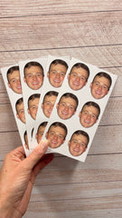 Custom Face Stickers - Waterproof Printed Vinyl Stickers