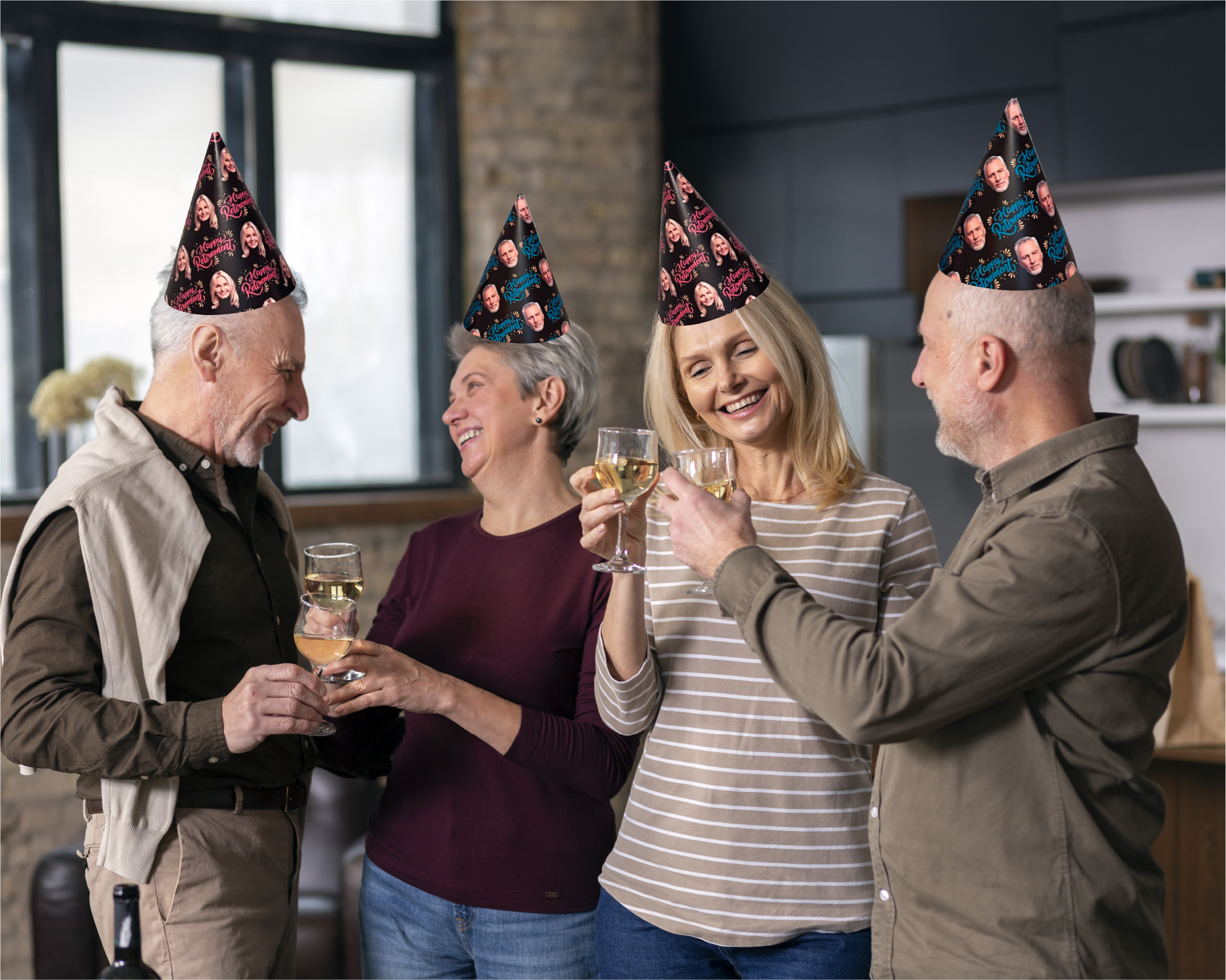 Retirement Photo Party Hats