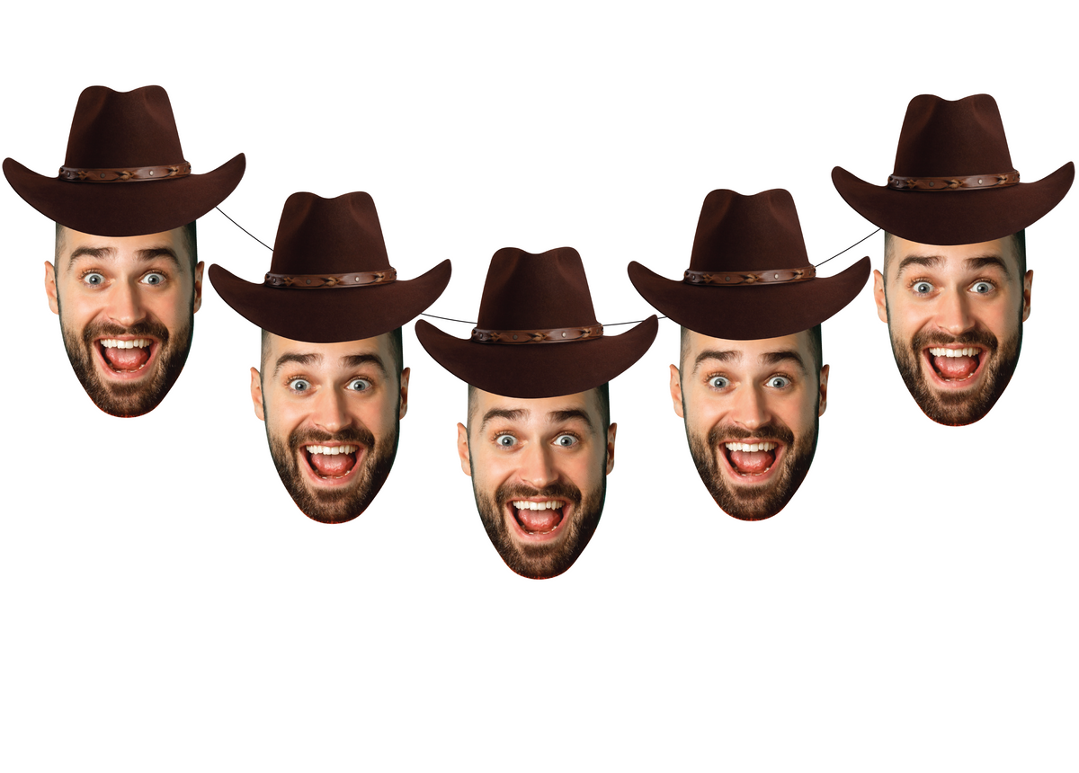 Custom Cowboy Hat Banner – Western Party or Calgary Stampede Decor