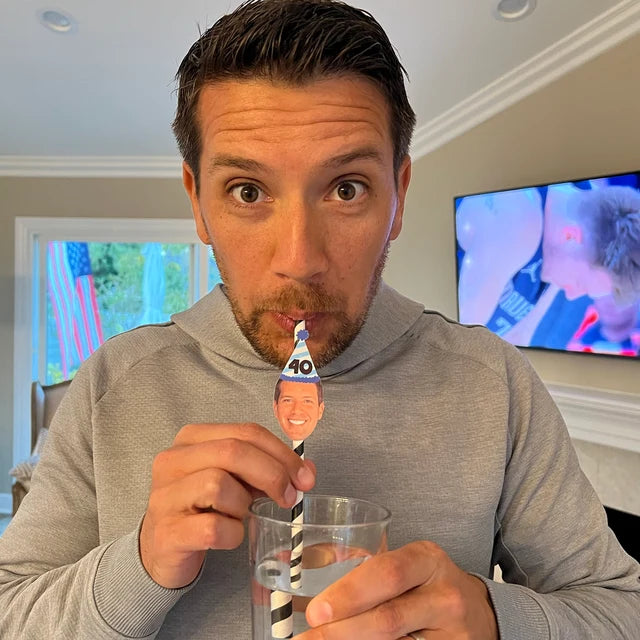 Custom Cowboy & Cowgirl Face Straws – Western Bachelorette or Birthday Party