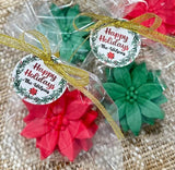 Custom Holiday Gift Labels – 3" Vinyl Stickers for Treat Bags & Guest Favors