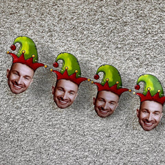 Christmas Elf Hat Photo Garland - LilyBeanGiftshop