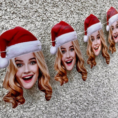 Christmas Elf Hat Photo Garland - LilyBeanGiftshop