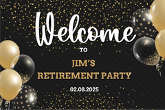 Retirement Party Welcome Sign