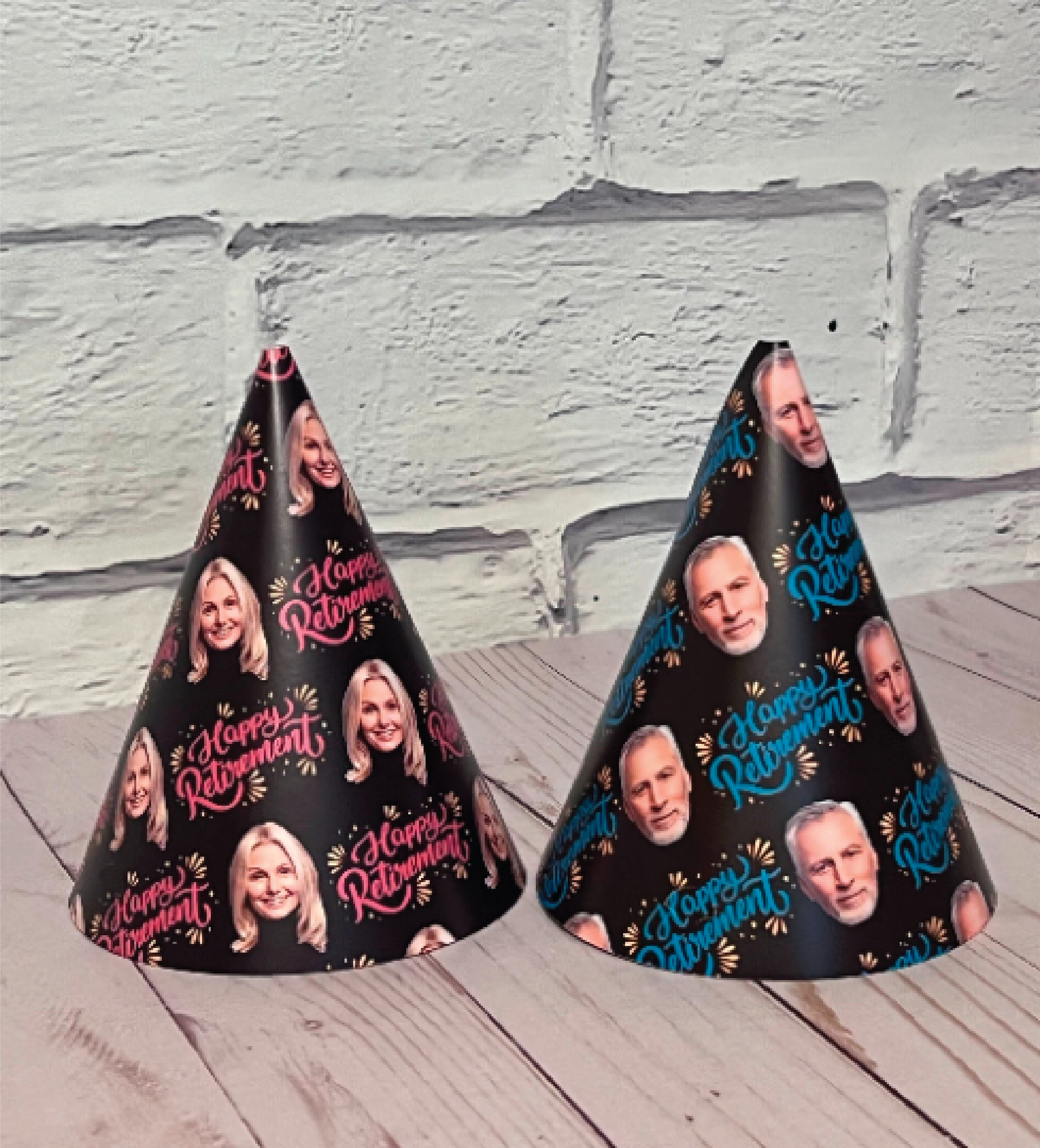 Retirement Photo Party Hats