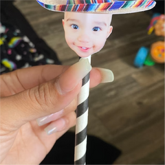 Custom Face Party Straws - Funny Photo Straws