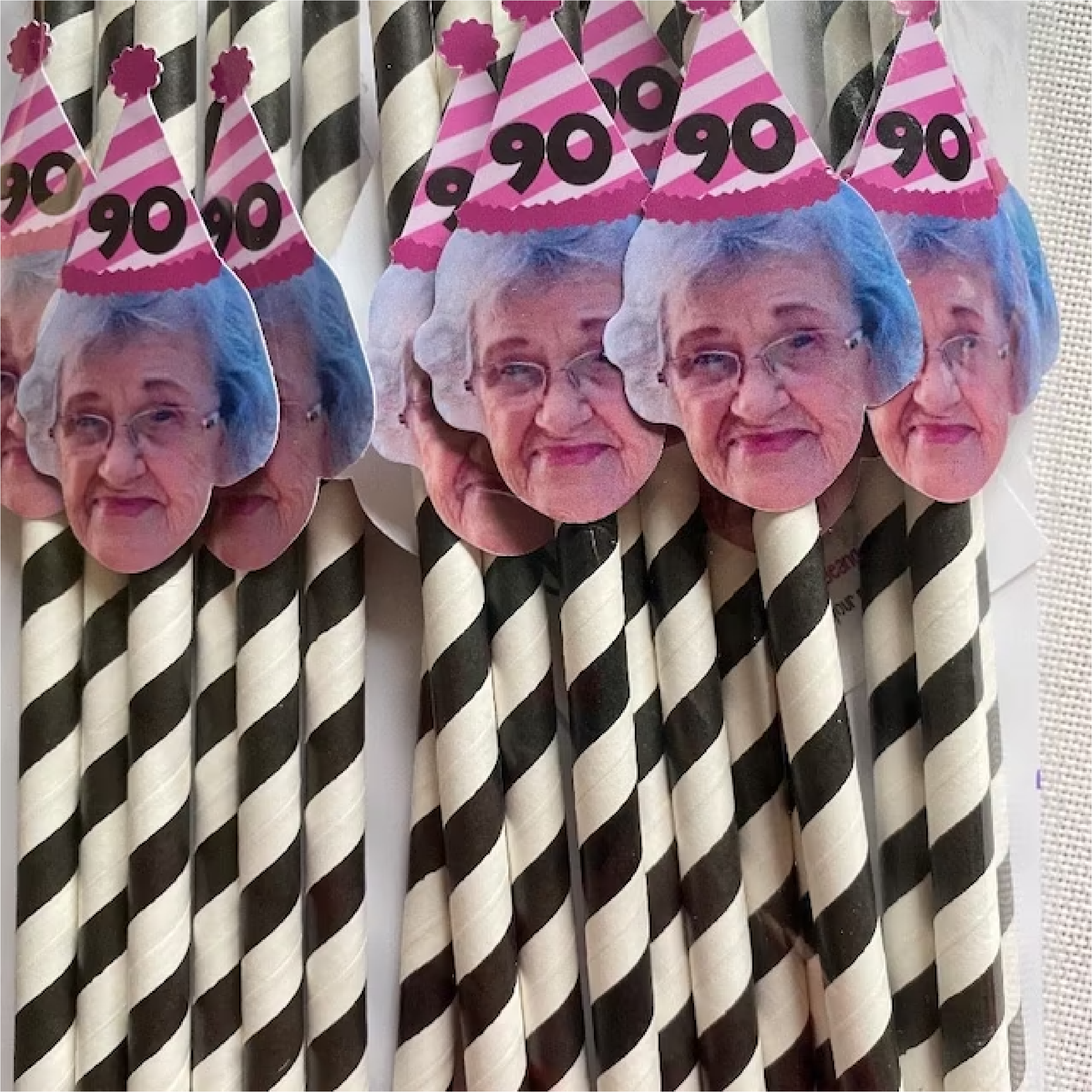 Custom Face Party Straws - Funny Photo Straws